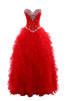 Chiffon Herz-Ausschnitt stilvolles schönes extravagantes Brautkleid mit Kristall - 1