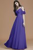 Normale Taille Prinzessin Spaghetti Träger A Linie Bodenlanges Brautjungfernkleid - 29