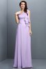One Schulter A-Line Anständiges Brautjungfernkleid aus Chiffon mit Empire Taille - 19