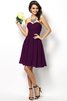 Abito da Damigella Cuore Cerniera Principessa A-Line in Chiffon - 13