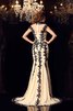 Ärmelloses Meerjungfrau Chiffon Sexy Ballkleid mit Applikation - 2
