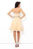 Robe de cocktail bref solennelle manche nulle en satin de princesse - 2