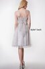 Robe demoiselle d'honneur plissé textile en tulle ceinture ruché a-ligne - 2