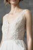 Robe de mariée informel distinguee appliques ruchés longs en dentelle - 4