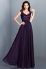 Robe demoiselle d'honneur longue naturel manche nulle jusqu'au sol de princesse - 12