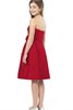 Abito da Damigella con Fiore con Increspato con Criss-cross Cuore - 2