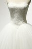 Robe de mariée naturel avec décoration dentelle de mode de bal textile en tulle manche nulle - 3