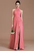Robe demoiselle d'honneur naturel avec sans manches ruché fermeutre eclair ligne a - 33