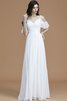 Normale Taille Prinzessin Spaghetti Träger A Linie Bodenlanges Brautjungfernkleid - 2