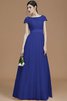 A Linie Prinzessin Normale Taille Brautjungfernkleid mit Schleife mit Gürtel - 31