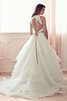 Clasico Vestido de Novia de Sin mangas de Recatado de Hasta el suelo de Joya - 2