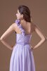 Abito da Damigella Conotta Moderno con Nastro con Increspato A-Line in Chiffon - 7