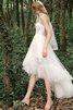 Abito da sposa appariscente in tulle particolare in pizzo sensuale senza maniche - 5