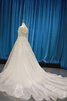 Robe de mariée avec manche longue encolure ronde élégant textile en tulle luxueux - 2