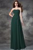 Normale Taille A-Line Chiffon Bodenlanges Anständiges Brautjungfernkleid - 9