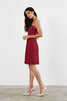 Romántico Vestido de Dama de Honor de Hasta la Rodilla de Brillante de Corto - 3
