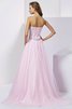 Duchesse-Linie Normale Taille Perlenbesetztes Bodenlanges Quinceanera Kleid aus Satin - 2