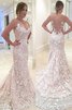 Normale Taille Herz-Ausschnitt Klassisches Prächtiges Brautkleid mit Bordüre - 1