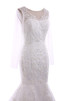 Robe de mariée vintage sexy balancement de traîne moyenne avec décoration dentelle - 5
