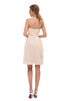 Natürliche Taile Wunderbar Mini Brautjungfernkleid aus Chiffon mit Offenen Rücken - 4