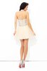 Nackenband Satin Mini Formelles Cocktailkleid ohne Ärmeln - 2