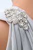 Robe mère de mariée classique en chiffon avec cristal d'épaule asymétrique - 5