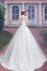Schlüsselloch Rücken Ärmelloses natürliche Taile Tüll bodenlanges Brautkleid - 3
