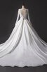 Duchesse-Linie klassisches Kapelle Schleppe extravagantes Brautkleid mit kreuz aus Tüll - 3