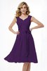 Normale Taille A-Linie Prinzessin Drapiertes Brautjungfernkleid aus Chiffon - 13
