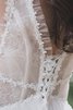 Blendend Langes Konservatives Brautkleid mit Bordüre mit Rücken Schnürung - 10