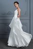 Abito da sposa con fiocco schiena nuda con piega tondo con increspature attraente - 6