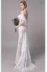 Moderno Vestido de Novia de De moda de Escote con Hombros caídos de Recatado - 2