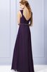Vestido de Dama de Honor de Corte-A de Escote en V de Abalorio de Escalonado - 2