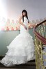 Abito da Sposa senza spalline Sirena in Pizzo con Seghettato Naturale in pizzo - 1