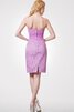 Robe demoiselle d'honneur romantique facile fermeutre eclair ruché de fourreau - 2