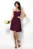 Abito da Damigella Cuore Cerniera Principessa A-Line in Chiffon - 1