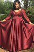 Prinzessin A Linie XXL Bodenlanges Ballkleid mit Applikation - 1