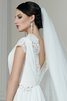 Robe de mariée facile de lotus avec chiffon a-ligne avec manche épeules enveloppants - 4
