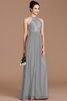 Prinzessin Normale Taille Reißverschluss Neckholder Chiffon Brautjungfernkleid - 32