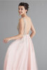 Vestido de Fiesta en Estire Satin de Sin mangas de Gran venta de Natural - 2