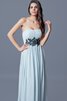 Robe de soirée appliques avec sans manches avec chiffon a-ligne décolleté dans le dos - 4