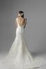 Spitze Halle Dom modisches langes Brautkleid mit Applikation - 4