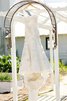Gericht Schleppe natürliche Taile Spitze Garten glamouröses Brautkleid mit gekappten Ärmeln - 2