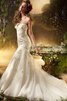 Abito da Sposa moda sensuale Cuore con Perline Sirena A Terra - 1