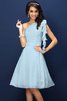 Prinzessin One Schulter Normale Taille Ärmelloses Knielanges Brautjungfernkleid - 17