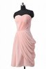Abito da Damigella senza spalline Cuore A-Line Senza Maniche Moderno in Chiffon - 2