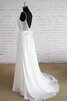 Robe de mariée plissé nature charmeuse ceinture avec décoration dentelle - 4