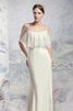 Abito da Sposa con Piega con Seghettato A Terra in Pizzo Sirena con Festone - 2
