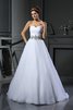 Abito da Sposa Lungo Coda A Strascico Corto Cuore Alta Vita Senza Maniche - 1