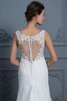 Modisch Meerjungfrau Stil durchsichtige Rücken Brautkleid mit Knöpfen aus Spitze - 8